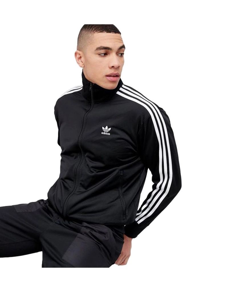 Adidas Originals Mens Tracksuit Jacket - Black Fleece - Size Large